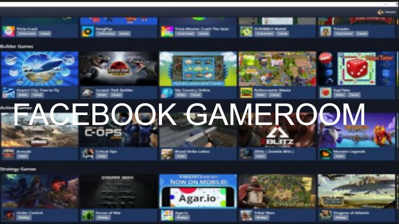 facebook gameroom download and install